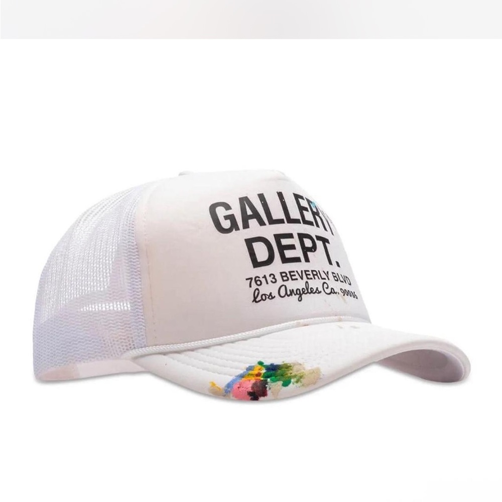 Gallery Dept White Cap with Multicolor Accents